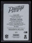 2018 Prestige Signatures Printing Plate Magenta Michael Gallup Rookie Auto 1/1