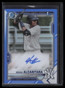 2021 Bowman Chrome Autographs Blue Refractor Kevin Alcantara Rookie Auto 2/150