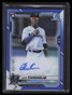 SOLD 157496 2021 Bowman Chrome Autographs Blue Refractor Jazz Chisholm Rookie Auto 61/150