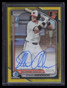 2024 Bowman Chrome Draft Autographs Yellow Refractor Ethan Anderson RC Auto /75