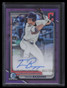 2024 Bowman Chrome Autographs Purple Refractor Travis Bazzana RC Auto 63/250