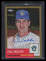 2022 Topps Chrome Platinum Autographs Gold Refractor Paul Molitor Auto 42/50