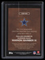 2008 Topps Letterman Autographs Superfractor Marion Barber Quad Jersey Auto 1/1