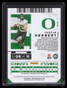 2020 Panini Contenders Draft Championship Ticket 104 Justin Herbert RC Auto 1/1