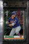 2019 Topps Chrome Green Wave Refractor 204 Pete Alonso RC 72/99 BGS 10 PRISTINE