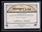 2009 SP Legendary Cuts Mystery Cuts LCMC Red Holzman Cut Auto 1/1