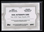2024 Topps Royalty UFC Dual Autographs DASS Frank Ken Shamrock Dual Auto 14/25