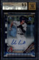 2019 Bowman Chrome Autographs Black Refractor Corbin Carroll RC Auto /75 BGS 9.5