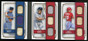 2016 Panini Pantheon Enlightened Ones George Brett Boggs Schmidt Bat Jersey /25