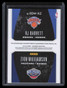 2019-10 Panini Contenders Prime RJ Barrett Zion Williamson Rookie Patch 4/10