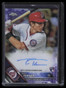 2016 Topps Chrome Autographs Purple Refractor Trea Turner Rookie Auto 65/250