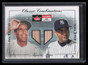 2001 Fleer Platinum Classic Combinations 6 Phil Rizzuto Derek Jeter Dual Bat /25