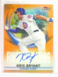 2019 Topps Finest Origins Orange Refractor Kris Bryant autograph auto #/25