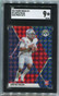 2021 Panini Mosaic Draft Mosaic Blue 8 Justin Fields Rookie 16/75 SGC 9 MINT