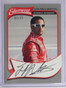 2011 Press Pass Element Juan Pablo Montoya auto autograph #D02/15