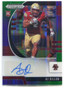 2020 Panini Prizm Draft Autograph Purple &amp; Green A J Dillon Rookie Auto 131/149