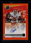 2020 Donruss Rated Autographs Orange 321 Clyde Edwards-Helaire Rookie Auto