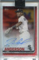 2019 Topps Clearly Authentic Autographs Red CAATA Tim Anderson Auto 34/50