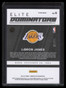 2021-22 Donruss Optic Elite Dominators Red Refractor 6 LeBron James 87/99
