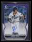 2023 Bowman Chrome Autographs Purple Refractor Brock Jones Rookie Auto 156/250