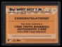 2023 Topps '88 Topps Autographs Black 88babba Brett Baty Rookie Auto 185/199