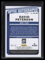 2021 Donruss Optic Autographs Gold 12 David Peterson Rookie Auto 8/10