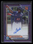 2024 Bowman Chrome Autographs Purple Refractor Vladi Guerrero Rookie Auto /250