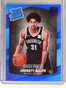 2017-18 Donruss Rated Rookie Press Proof Blue Jarrett Allen RC #D08/25