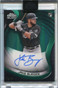 2022 Topps Chrome Black Autographs Green Refractor Jake Burger Rookie Auto 71/99