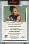 2022 Leaf Pro Set psalf1 Leylah Fernandez Auto ID: 154103