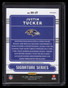2021 Donruss Optic Signature Series Holo 21 Justin Tucker Auto