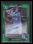 2025 Bowman Chrome Autographs Green Lava Refractor Hyungchan Um RC Auto 33/99