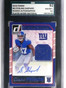 2016 Donruss Rookie Phenom Sterling Shepard Jersey Autograph  #8 SGC 92