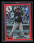 2017 Topps '87 Silver Pack Chrome Orange Refractor Yoan Moncada Rookie 76/99
