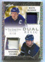 2022-23 ITG Game Used Dual Silver Sparkle Wendel Clark Sundin Dual Jersey 7/20