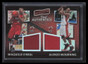 2016-17 Panini Aficionado Authentics Mourning Shaquille O'Neal Dual Jersey 47/80