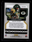 2021 Panini Prizm Prizms Black &amp; White Checker Board Refractor 139 Aaron Jones