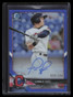 2018 Bowman Chrome Autographs Blue Refractor Conner Capel Rookie Auto 10/150