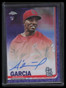 2019 Topps Chrome Autographs Purple Refractor Adolis Garcia Rookie Auto 194/250