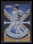 2021 Panini Prizm Illumination Prizms Neon Orange 9 Freddie Freeman 8/100
