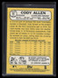 2017 Topps Heritage Bright Yellow Back 65 Cody Allen /25