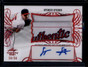 2021 Leaf Trinity Autographs Red Spencer Strider RC Logo Tag Patch Auto 28/50