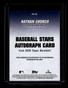 2026 Topps Baseball Stars Autographs BSANC Nathan Church Rookie Auto