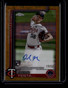 2025 Topps Chrome Logofractor Autographs Gold Refractor David Festa RC Auto /50