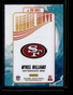 2025 Absolute Rookie Wave Spectrum Gold 13 Mykel Williams Rookie 3/10