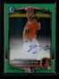2025 Bowman Chrome Prospect Autographs Green Refractor DJ Layton RC Auto 22/99