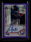 2020 Bowman Chrome Autographs Purple Refractor Luisangel Acuna RC Auto 96/250 ID: 180794