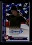 2024 Topps Chrome Olympic Autographs U. S. Flag Refractor Sunny Choi Auto 49/76