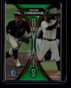 2025 Bowman Chrome Draft Axis Green Refractor Kayson Cunningham Rookie 43/99