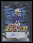 2024 Leaf Eclectic Hot Flash Blue Sparkles fhfjmm Jalen McMillan Rookie Auto 1/8